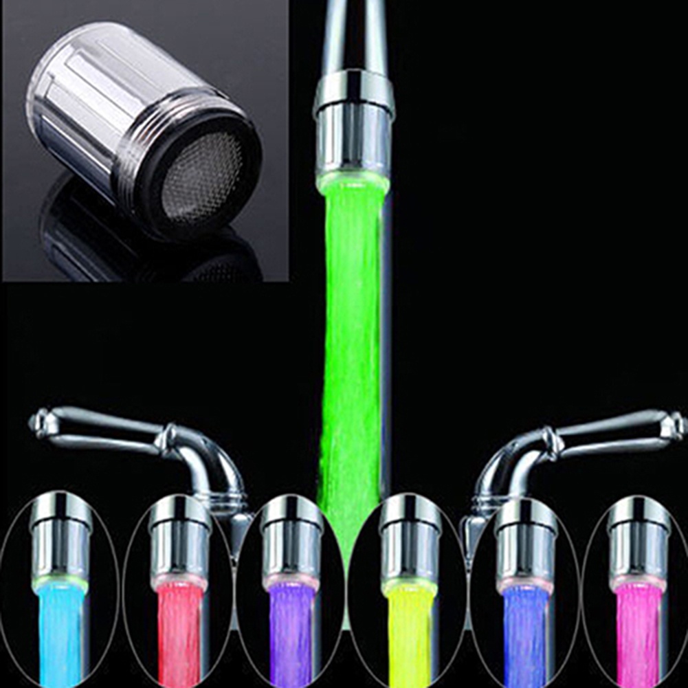 Đầu Vòi Nước Có Đèn LED RGB 7 Màu Dành Cho Phòng Tắm