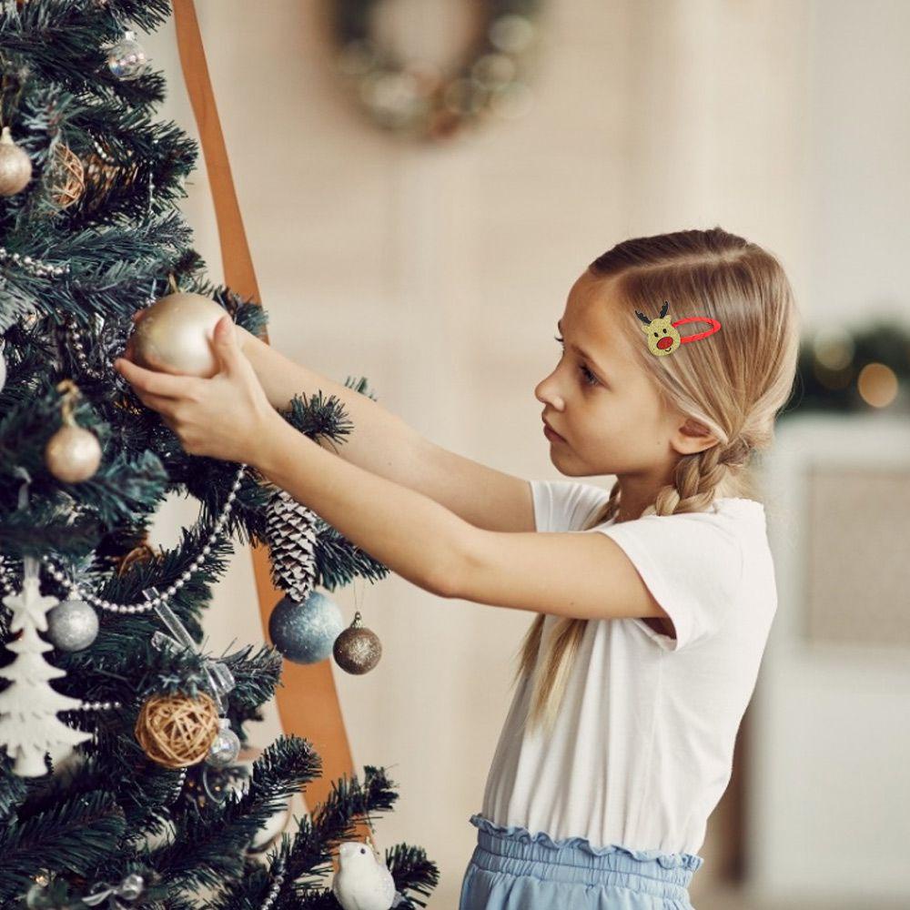 1 Cặp Kẹp Tóc Trang Trí Giáng Sinh Dễ Thương