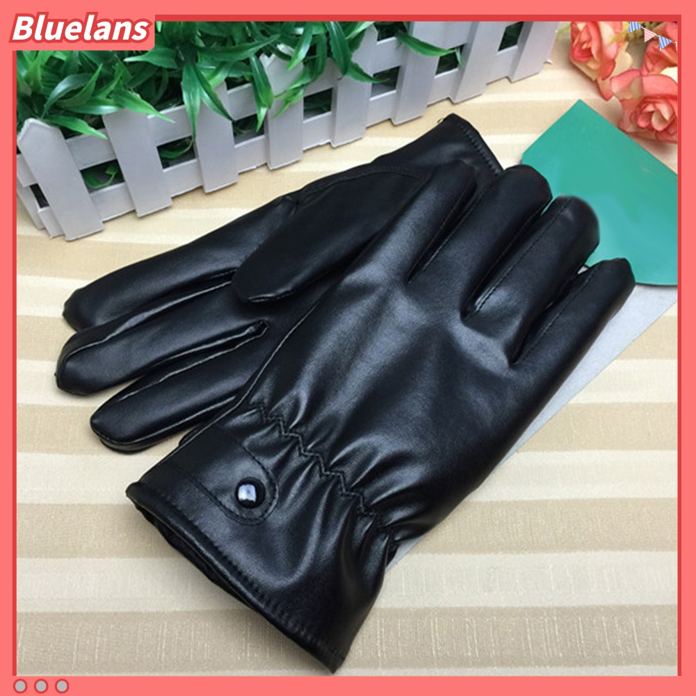 Găng Tay Giả Da Chống Gió 48h Có Thể Dùng Màn Hình Cảm Ứng Thời Trang Mùa Đông Cho Nam Nữ