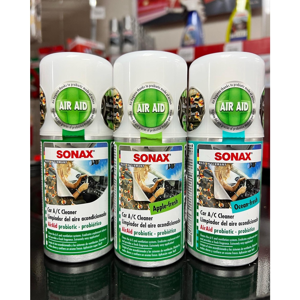Khử mùi, diệt nấm mốc vi khuẩn dàn lạnh ô tô Sonax car a/c cleaner air aid