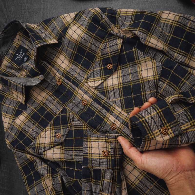 Áo sơ mi dạ A.Eagle phong cách cổ điển