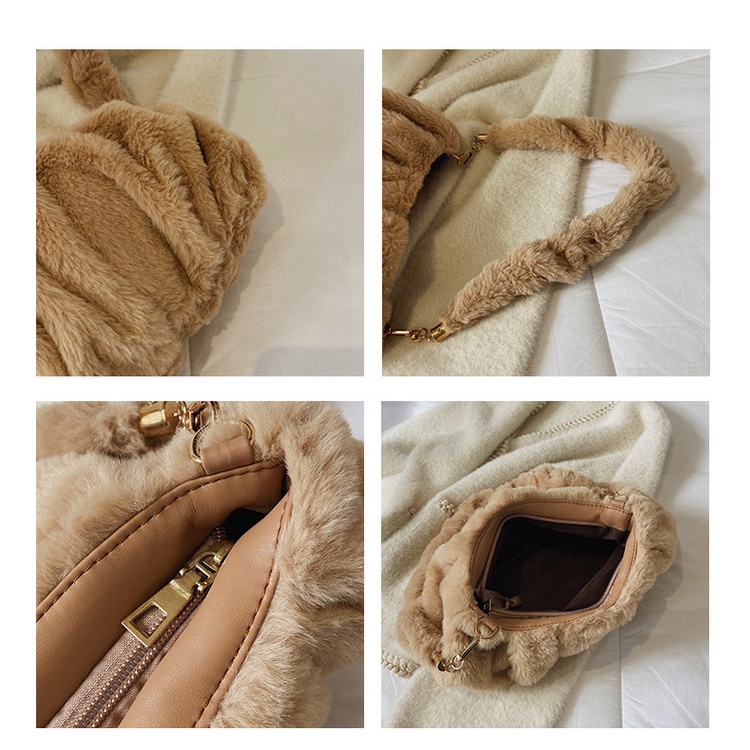 Túi Xách Đeo Vai Phủ Bông Xếp Ly Thời Trang Nữ Đơn Giản 2022