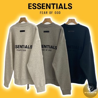   Best Quality  - Áo Sweater FOG Fear of God ESSENTIALS SS22 Crewneck Logo Áo sweater FOG cao cấp nỉ bông oversize 01 