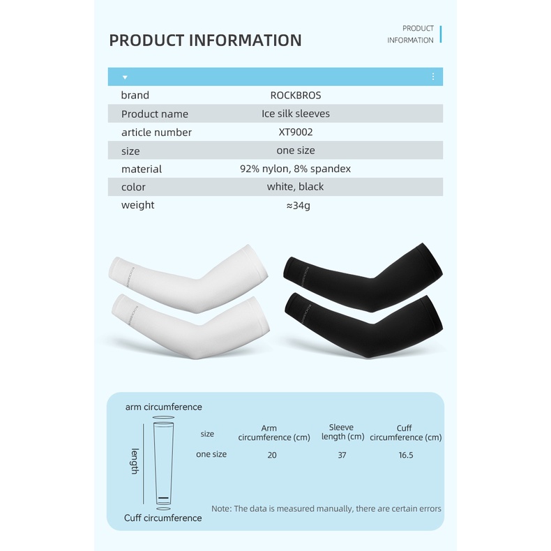 [Fulfilled by Shopee]Cặp găng tay dài ROCKBROS thiết kế thoáng mát chống tia UV hiệu quả sử dụng cho thể thao