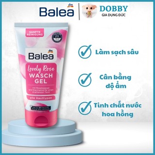Sữa rửa mặt Balea Lovely Rose Waschgel 150ml hoa hồng