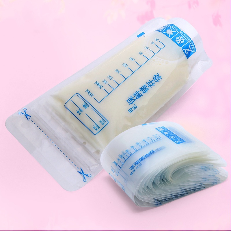 30 cái Túi trữ đông sữa 250ml cho mẹ Sữa cho bé Thức ăn cho bé Túi sữa mẹ