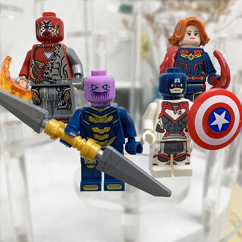 Bộ 12 Mô Hình Lego Siêu Anh Hùng Marvel Hulk Captain America Batman Colossus