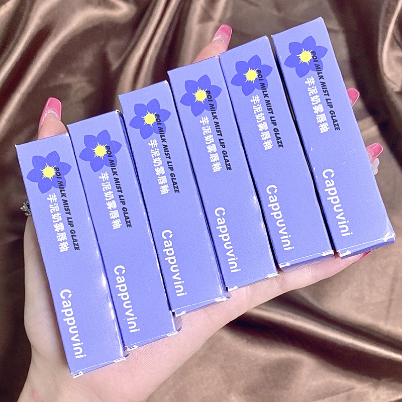 Son Lì Tông Màu Nude Tự Nhiên Chống Thấm Nước Lâu Trôi Cappuvini