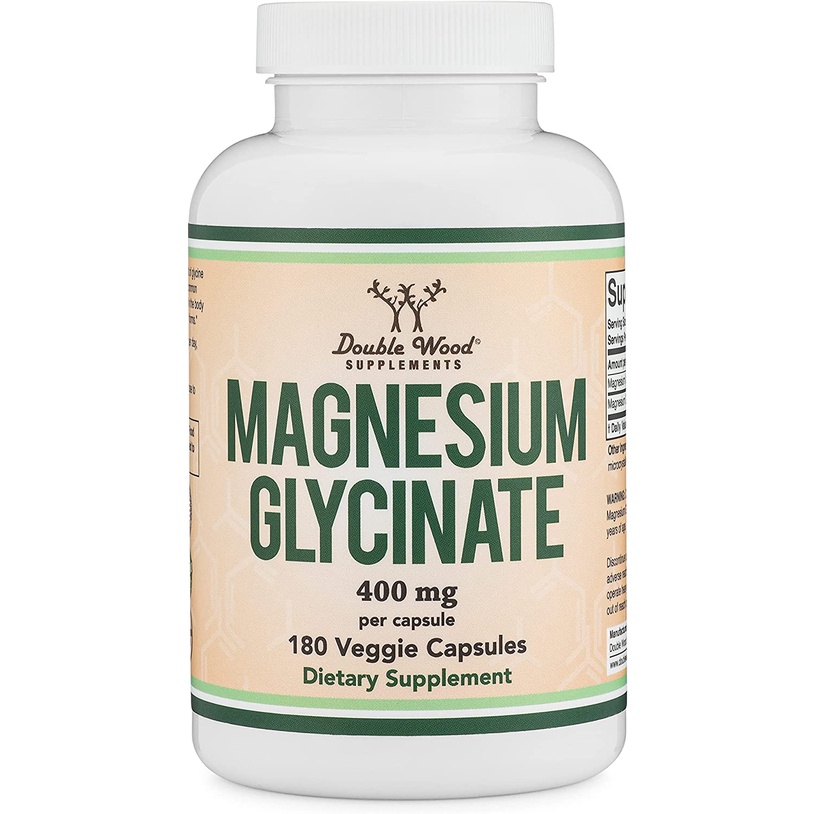 Magnesium Glycinate 180 Viên - Dạng Hấp Thu Tốt Nhất của Magnesium Mg Magie - Deal - Double Wood - Nature Bell