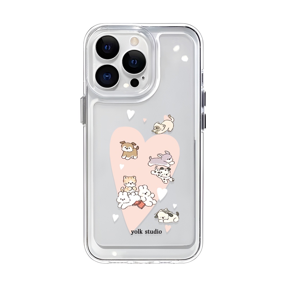 Ốp Điện Thoại Trong Suốt Hình Cún Cho iphone 14ProMax 14Plus 13 11 12 7Plus X XR XS Max