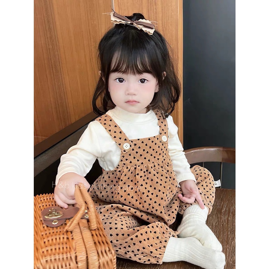 Set body yếm nhung kèm áo xịn sò cho bé gái siêu xinh dễ thương kèm ảnh thật (5 - 15kg)