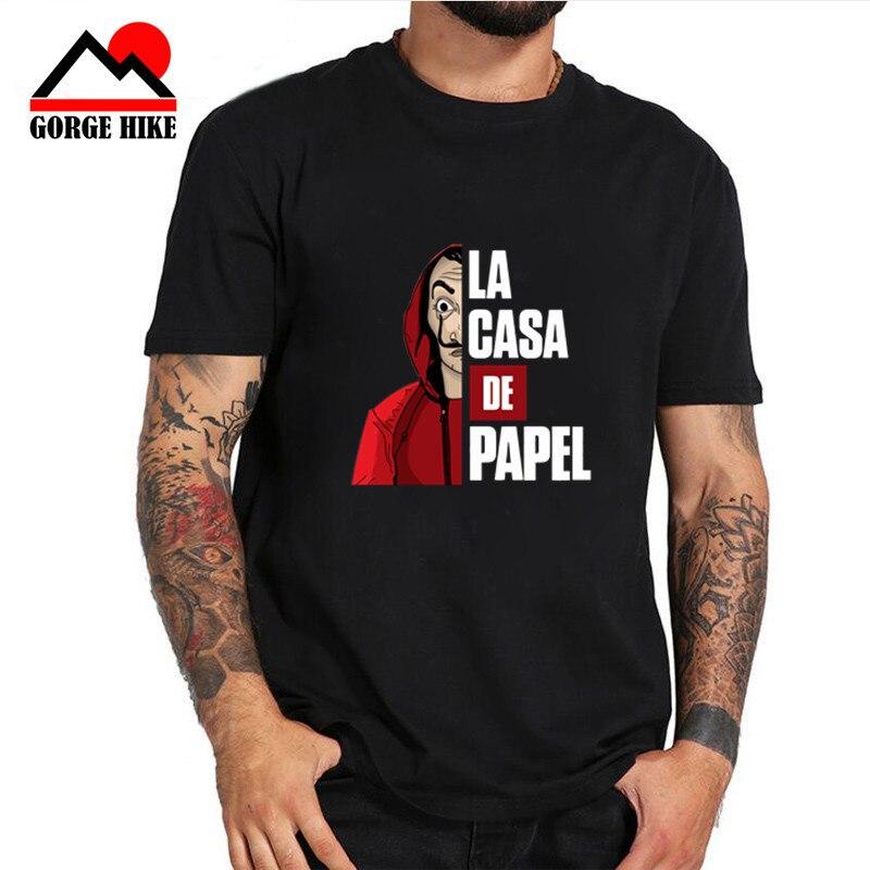 Áo Thun Tay Ngắn Cổ Tròn In Chữ Heist La Casa De Papel Team Thời Trang Chất Lượng Cao Cho Nam