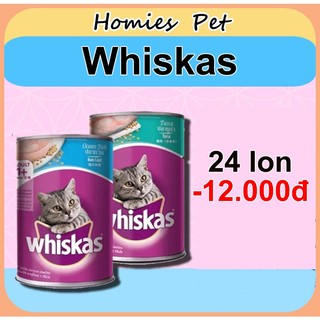 24 lon Pate whiskas, thức ăn cho mèo - Homies Pet