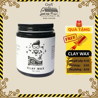 Sáp vuốt tóc nam clay wax professional 100gr giữ nếp tóc - wax tạo kiểu tóc