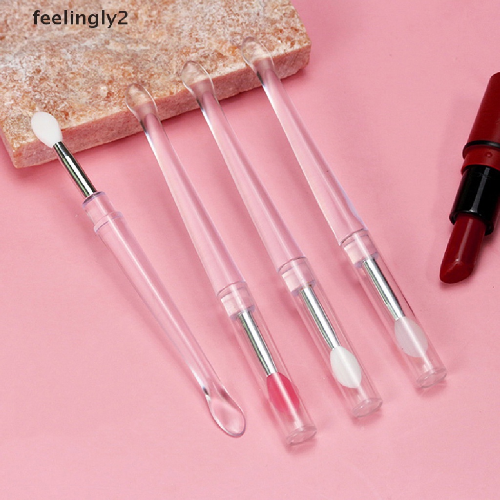 1 Cọ Tô Son Môi Silicone Với Nắp Đậy Chống Bụi