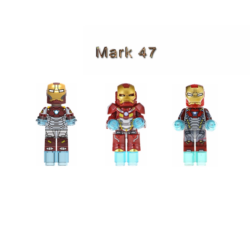 Bộ Đồ Chơi Lắp Ráp Mô Hình Nhân Vật Iron Man Marvel Mark 47