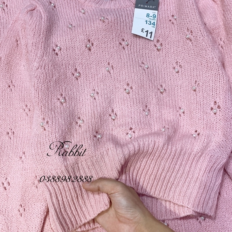 Áo len hồng tay bồng Primark