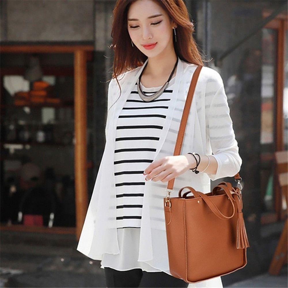 Túi Xách Da PU Sức Chứa Lớn Thời Trang Cho Nữ