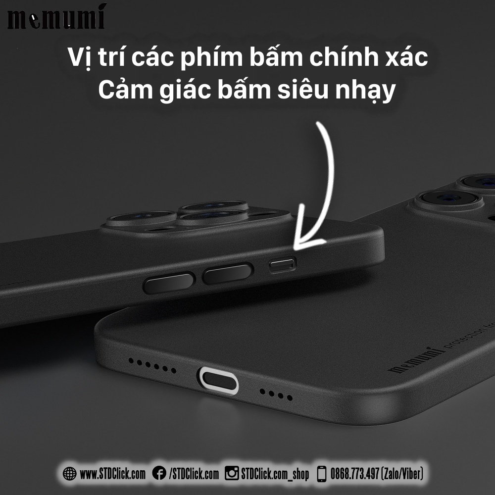 ỐP LƯNG IPHONE 14 PRO MAX MEMUMI MỎNG LỤA CHÍNH HÃNG