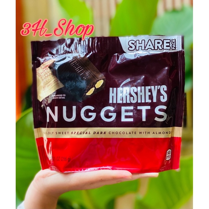 Sô - Cô - La đắng hạnh nhân Hersheys Nuggets T6/24 Mỹ