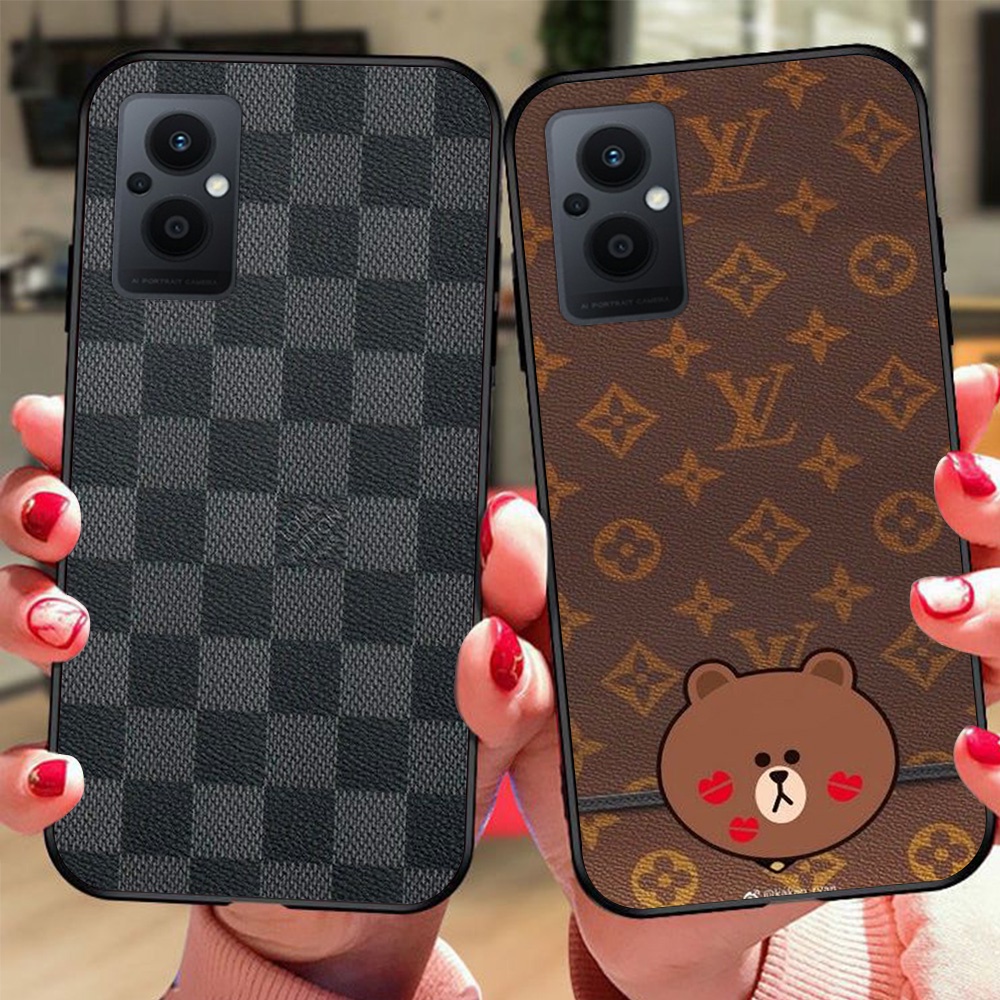 Ốp lưng điện thoại oppo reno 7 / oppo reno 7z 5g thương hiệu LV louis vuit ton in vân da