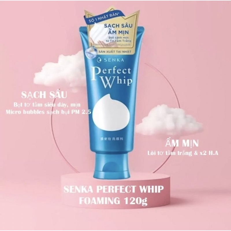 Sữa Rửa Mặt Tẩy Trang 2 Tác Dụng Senka All Clear Double Wash 120g