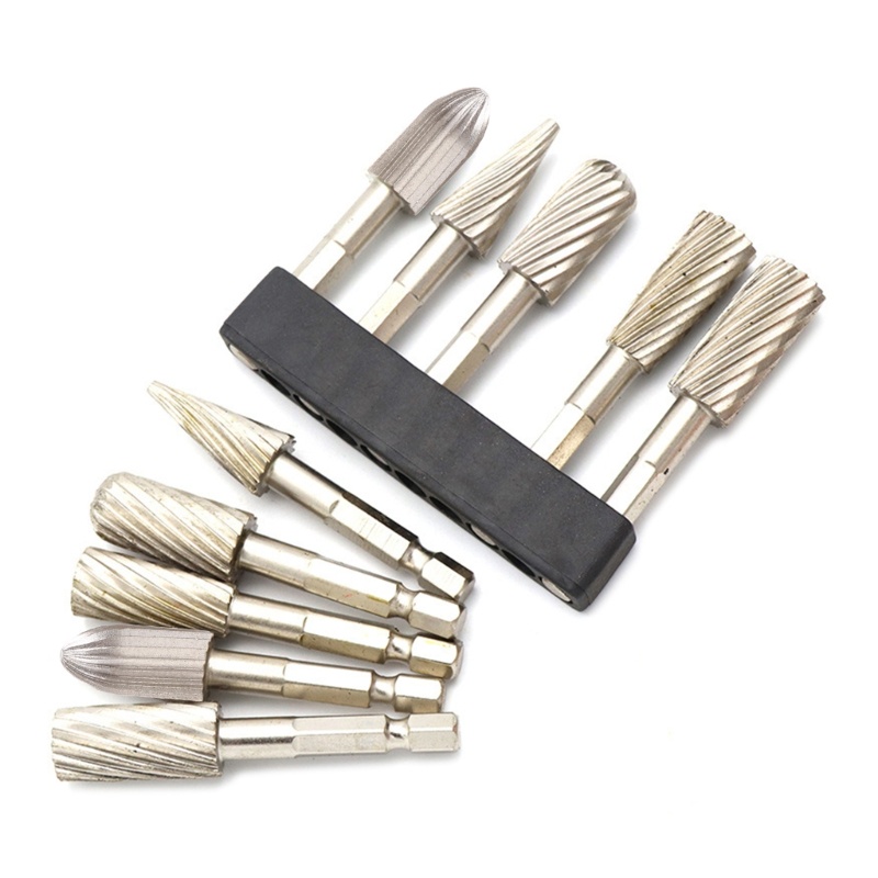 Bộ 5 Mũi Mài Dạng Xoay Nhiều Hình Dạng 1 / 4 "H.S.S.S Tự Làm