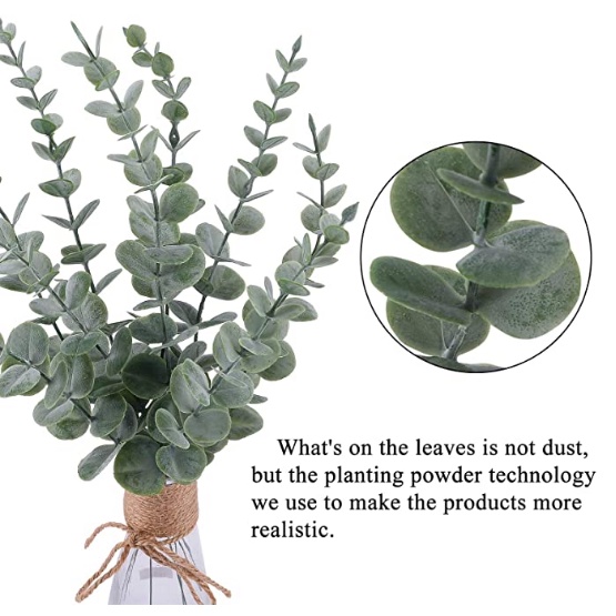 1 Nhánh Lá Bạch Đàn Nhân Tạo Trang Trí Nhà Cửa