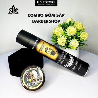 Combo Sáp Vuốt Tóc Nam Barbershop Chính Hãng Kèm Gôm Xịt Tóc Prolock