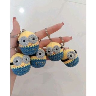 Móc khóa len Minion