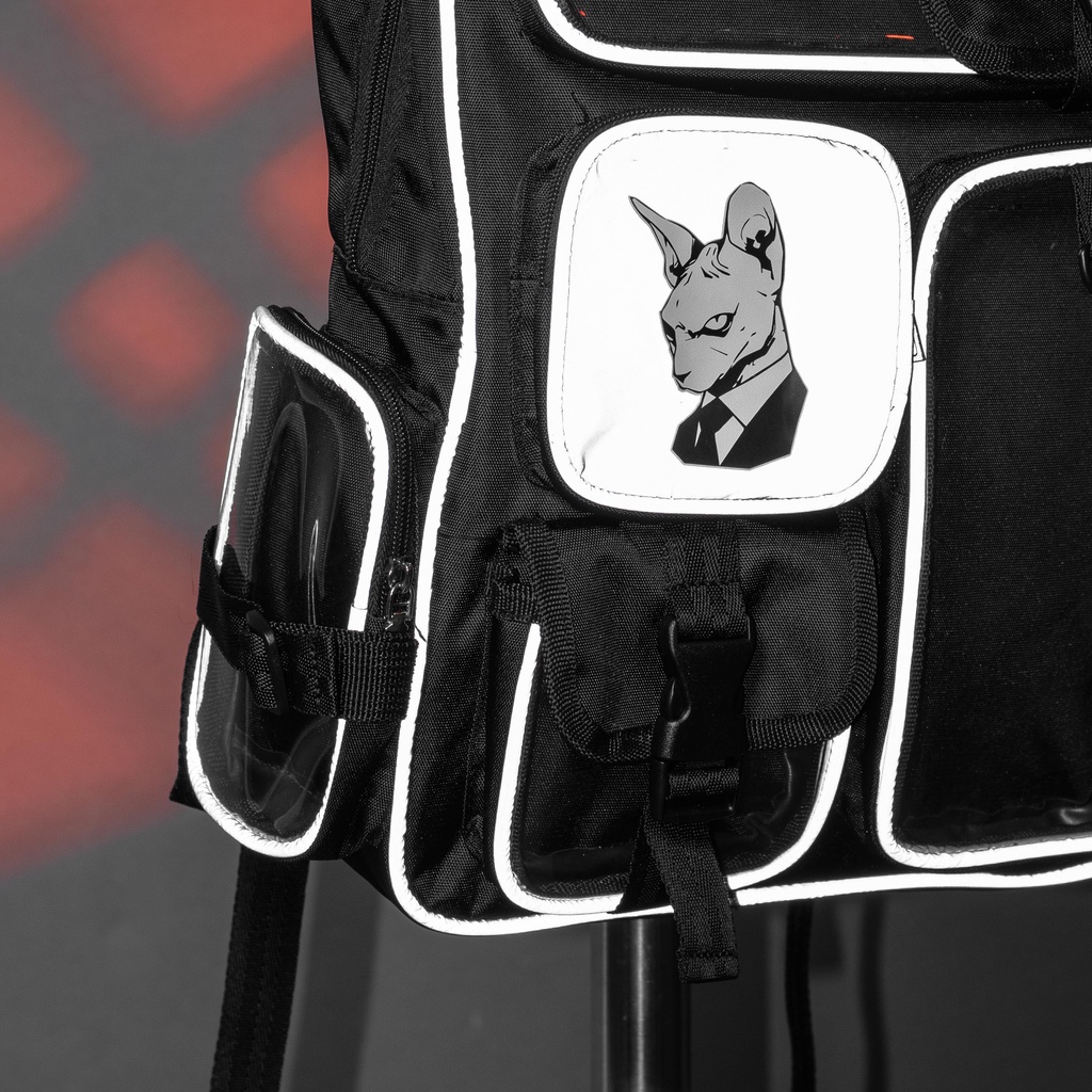 Balo thời trang nam nữ Supr5 Beerus Reflective. Balo màu đen phản quang unisex cá tính | BigBuy360 - bigbuy360.vn