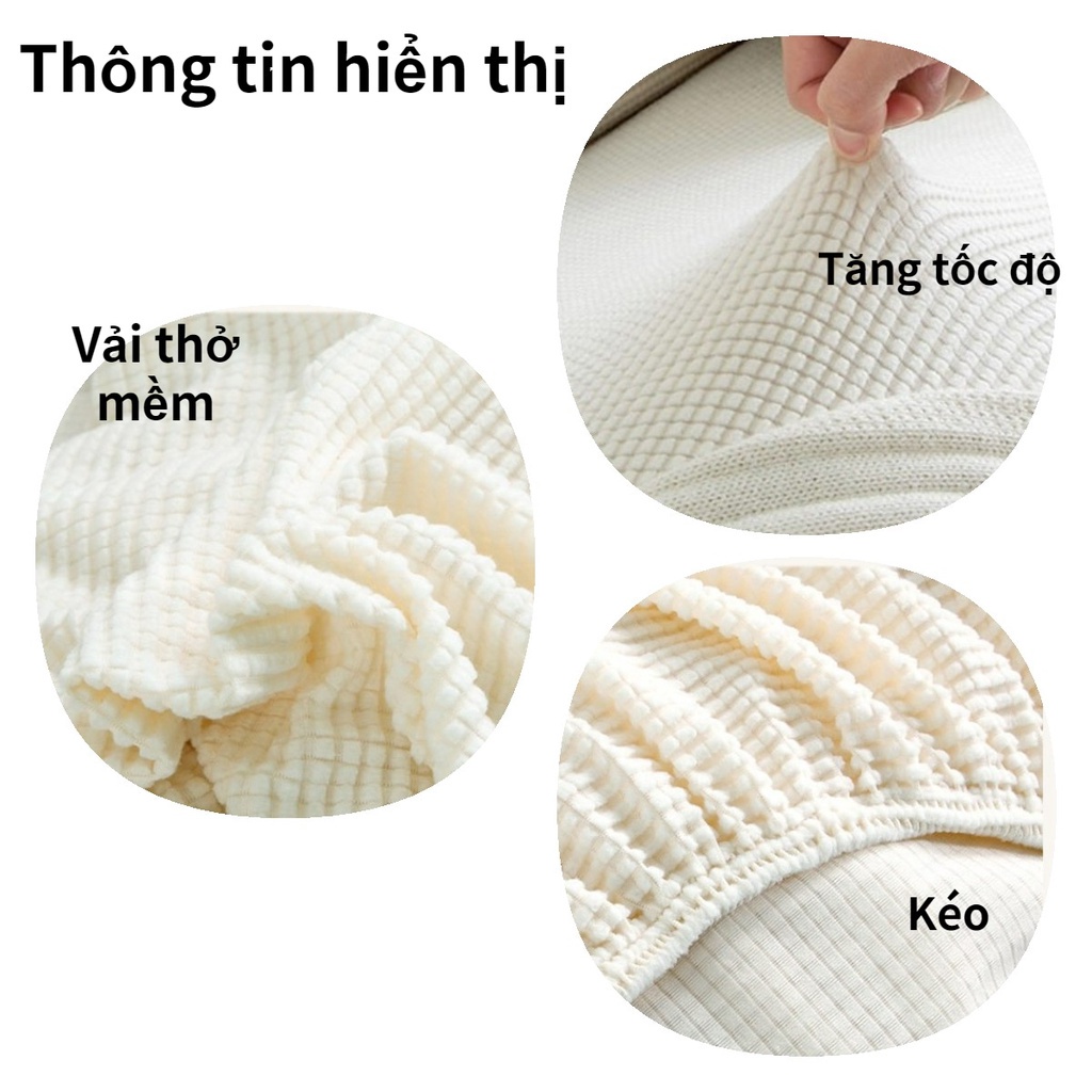 Bọc sofa vỏ bọc đệm ghế sofa 1 / 2 / 3 / 4 mềm mại co dãn chống thấm trơn trượt