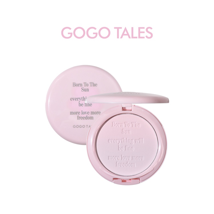 Phấn nền dạng nén chất lì Gogo TALES bổ sung vitamin C kiềm dầu cho da mặt