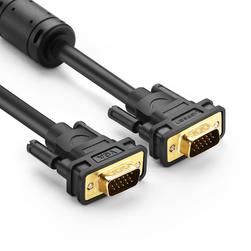 Cáp VGA Ugreen 11636 30m / 20m / 15m/ 10m / 5m / 3m / 2m / 1.5m Hỗ Trợ Full HD Hàng Chính Hãng Bảo Hành 18 T