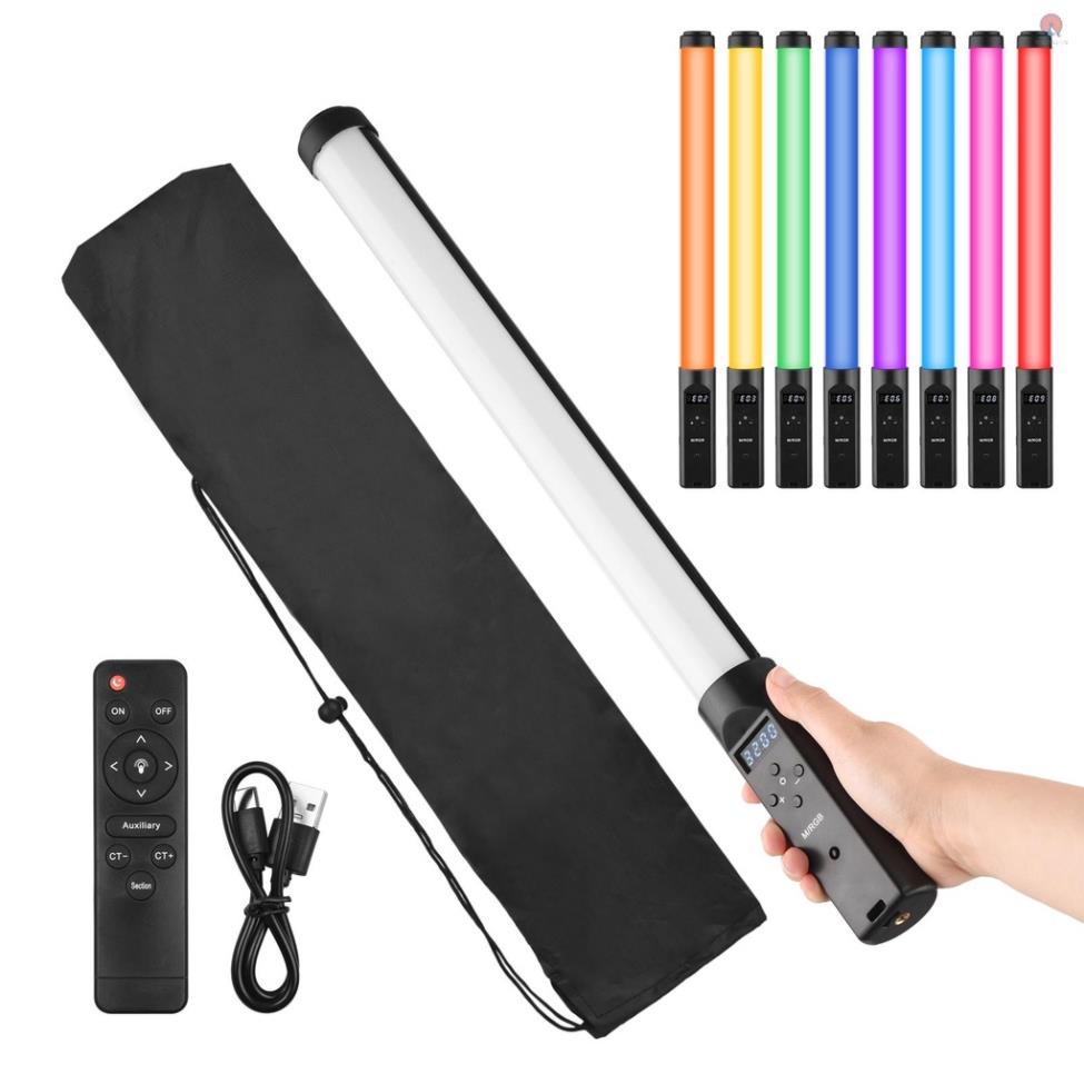 Thanh đèn led RGB light stick cầm tay 3200k-5500k với 9 màu sắc hài hòa sáng tạo cao cấp