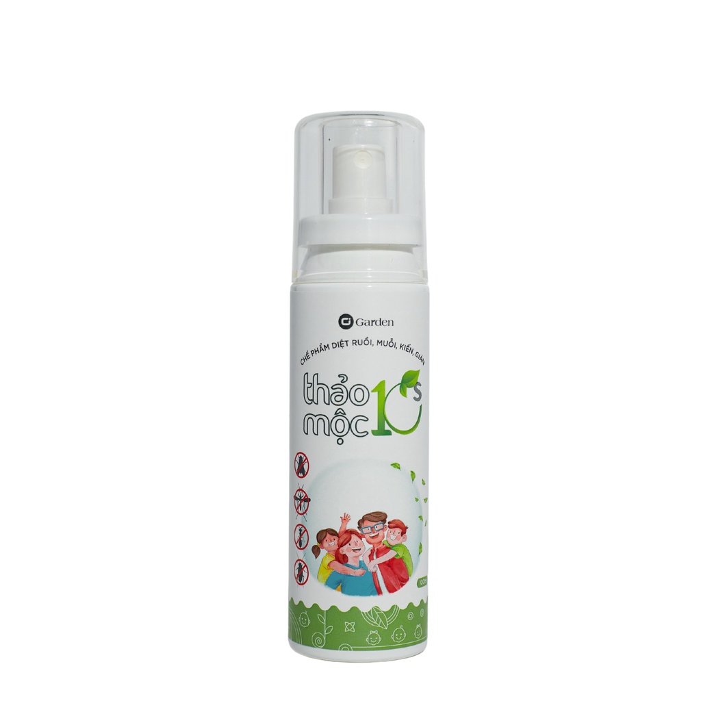 Thảo Mộc 10S - Hàng chính hãng - New - 4 trong 1- Bình xịt diệt côn trùng, ruồi, muỗi, kiến, gián - an toàn cho bé.