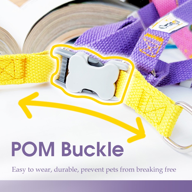 HamshMoc Dây dắt thú cưng đi dạo bằng nylon mềm có thể điều chỉnh tiện lợi