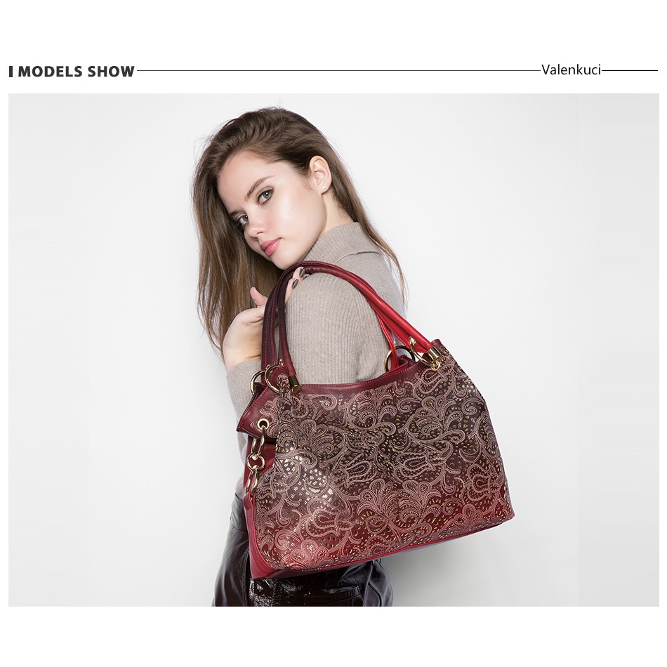 Túi Xách Nữ Tua Rua Họa Tiết Hoa Thời Trang