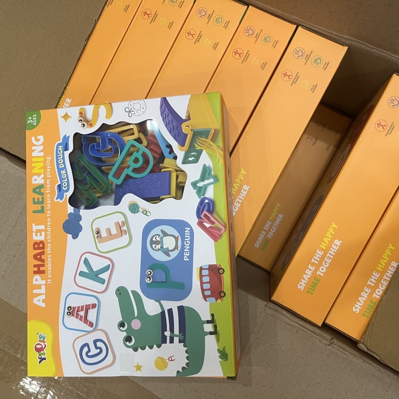 Đất nặn tạo hình số và chữ an toàn cho bé chất liệu bột mì không dính tay kích thích sáng tạo