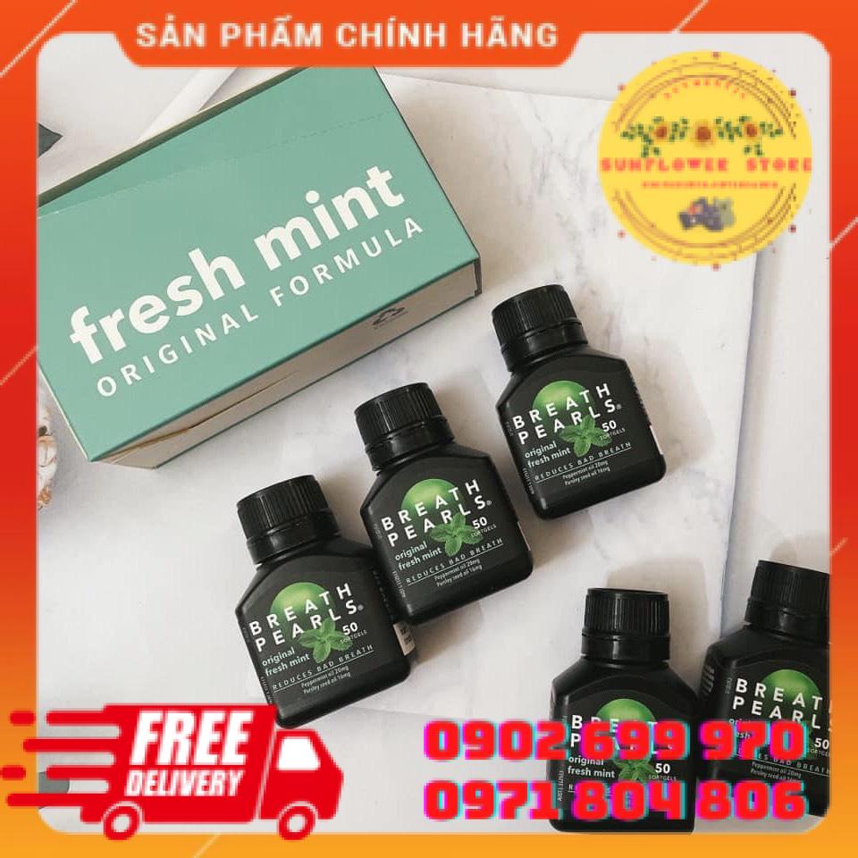 Viên thơm miệng thảo dược breath pearlsgiảm mùi miệng cho người lớn - ảnh sản phẩm 5