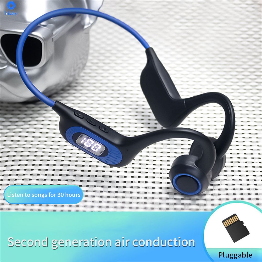 Akz-g3 Dẫn Truyền Xương Tai Nghe Bluetooth V5.3 Tai-Móc Không Dẫn Không Dây Thể Thao Tai Nghe Hỗ Trợ Thẻ Tf 【Bluey】