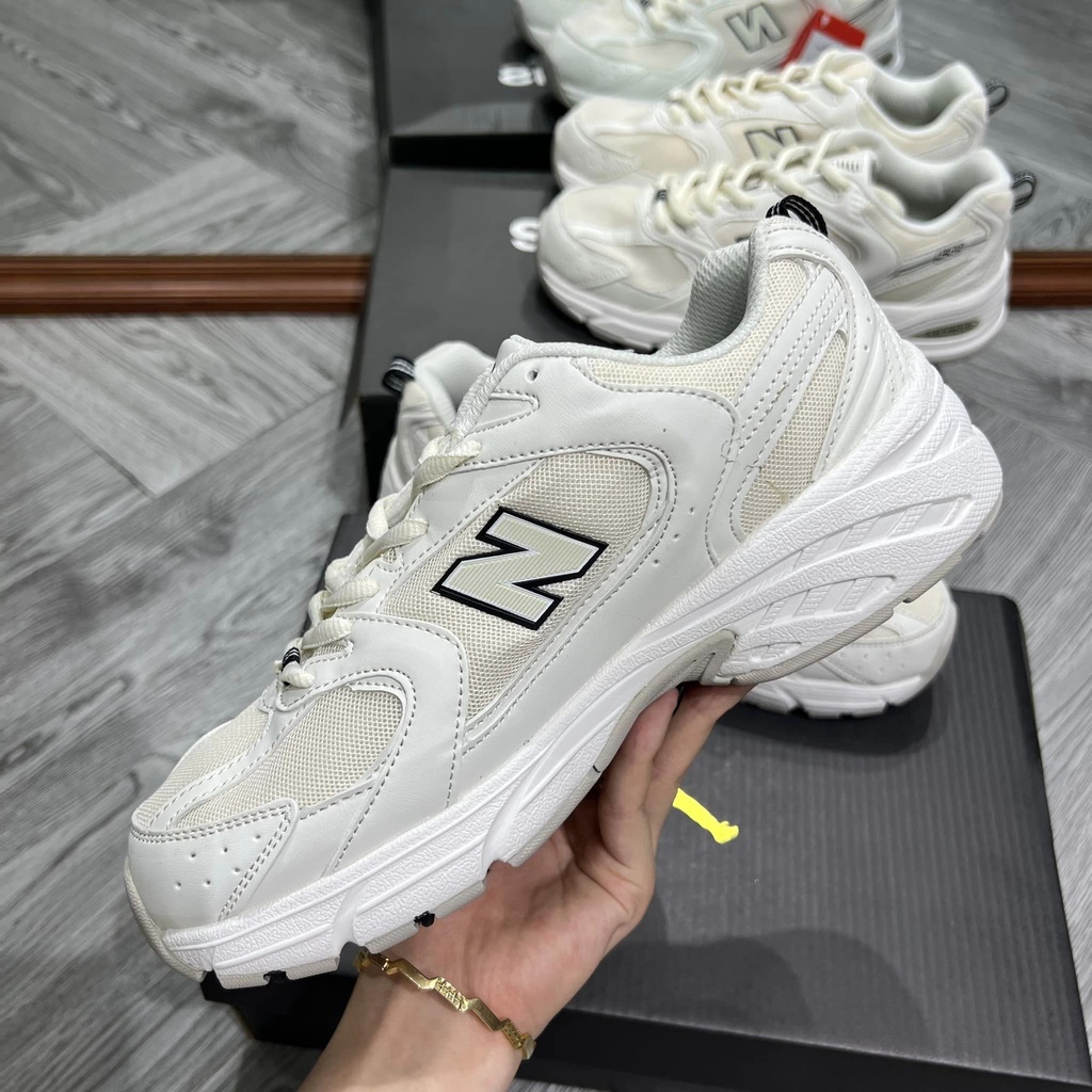 Giày Chữ N kem siêu nhẹ giày tập gym chạy bộ bền