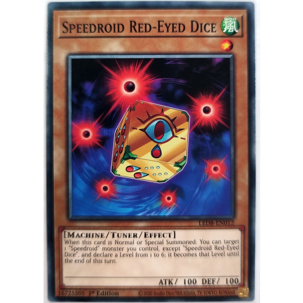 [Thẻ Yugioh] Speedroid Red-Eyed Dice |EN| Common
