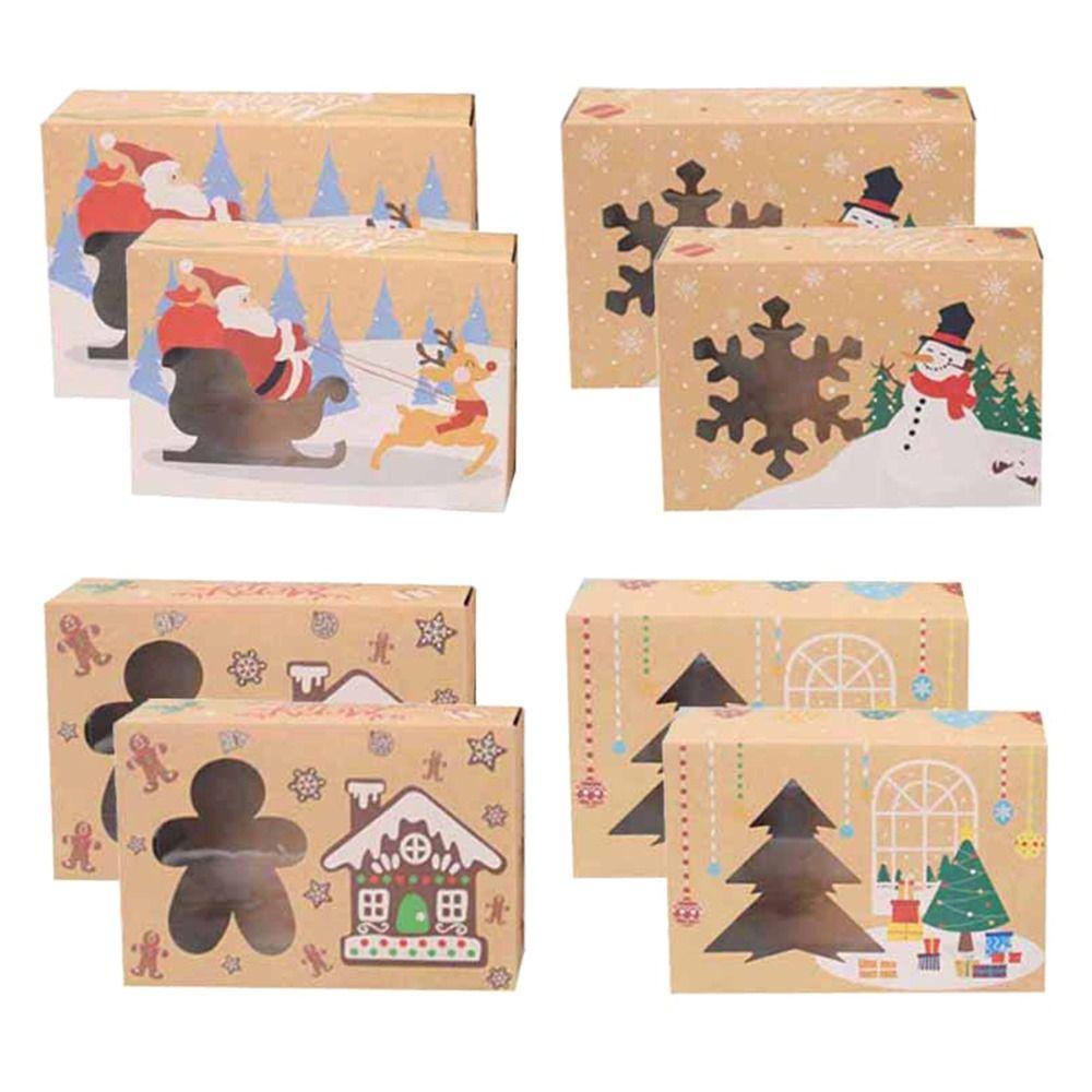 Set 24 Túi Giấy Đựng Kẹo Họa Tiết Giáng Sinh Dễ Thương