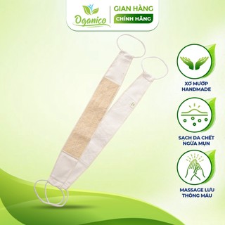 Dây chà lưng xơ mướp tự nhiên tắm, tẩy tế bào chết, massage body - Oganico