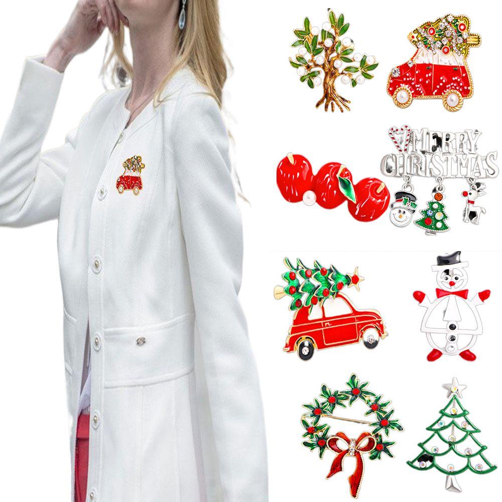 Huy Hiệu Cài Áo Hình Người Tuyết / Giáng Sinh / Năm Mới Thời Trang Nữ