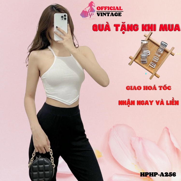 Áo croptop 2 dây đan chéo hở lưng, áo nữ body tà nhọn màu đen kiểu dáng hàn quốc A256