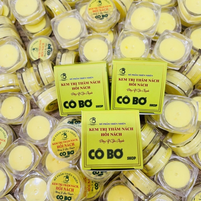 COMBO 3 HỘP KEM KHỬ THÂM NÁCH HÔI NÁCH CÔ BƠ SÁNG MỊN DA hủ 8gr