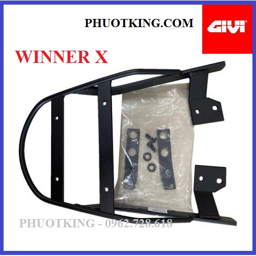 [CHÍNH HÃNG] Baga Givi MV-WINNER X - Baga givi WINNER X mẫu mới thêm 2 thanh thép ngang dày