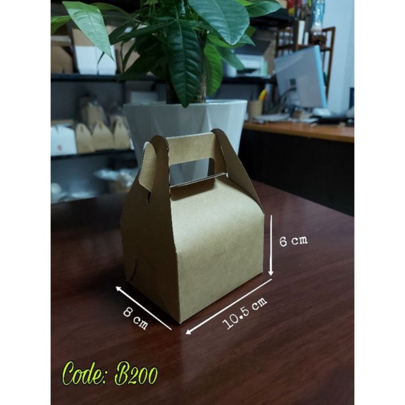 10 hộp giấy kraft có quai xách